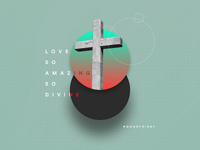 Good Friday Composition concept design good friday poster typography
