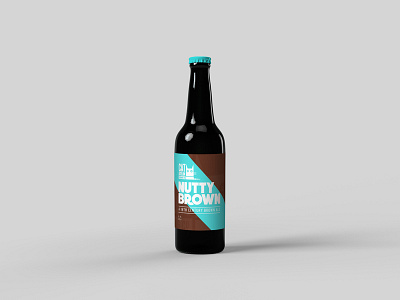 The Cat Asylum - Nutty Brown beer brand colour design identity label packaging
