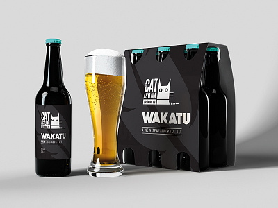 Wakatu - NZ Pale Ale beer bottle brand brand identity craft design packaging