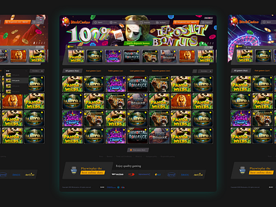 Casino website 2d 2d art black casino dark design game ipad iphone logo maya ui uiux ux wacom wacom intuos