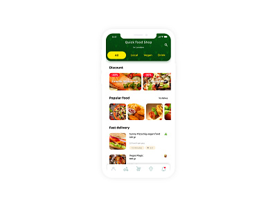 FoodDelivery App app delivery app design iphone iphone app iphonex ui ux