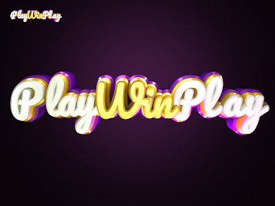 PlayWinPlay logo 2d 2d art branding design icon logo maya typography wacom wacom intuos