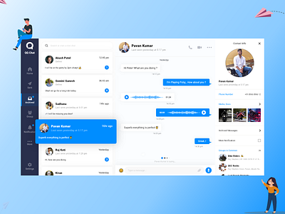 Concept on Messenger dashboard design!