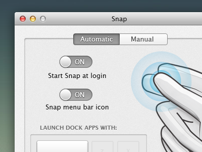 Snap Redesign 1 app mac os x preferences prefs switch ui