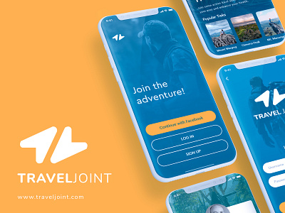 TravelJoint Application Project branding design mobile app design ui web