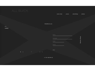 Contact form blvck contact design form interaction web