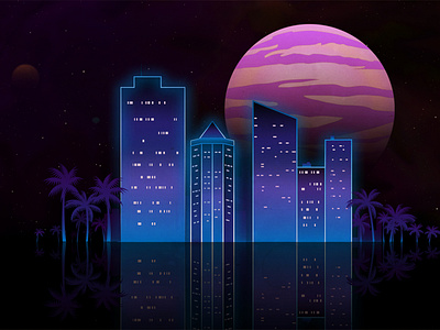 Outrun city