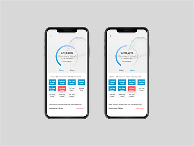 SunshineSmile Invisible Aligners (Aligner change feature) app design design iphone ui ux design