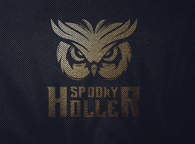 spooky holler logo brand branding creative holler illustration logo logo design muslim design owl serag basel spooky vector سراج باسل