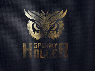 spooky holler logo brand branding creative holler illustration logo logo design muslim design owl serag basel spooky vector سراج باسل