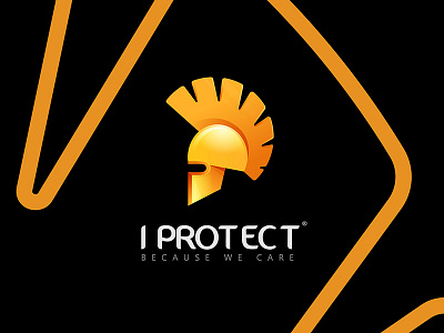 i protect logo basel brand helmet identity illustration knight logo nagative protect serag space strong