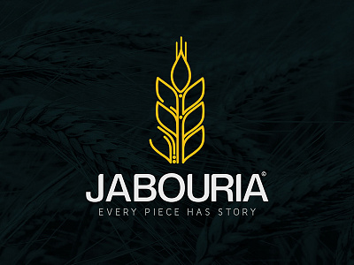 JABOURIA BAKERY bakery basel branding creative design dessert illustration logo serag wheat