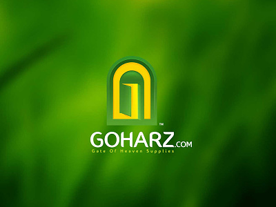 goharz.com logo animal branding card creatve gate green logo nagativespace pioneer seragbasel website yellow