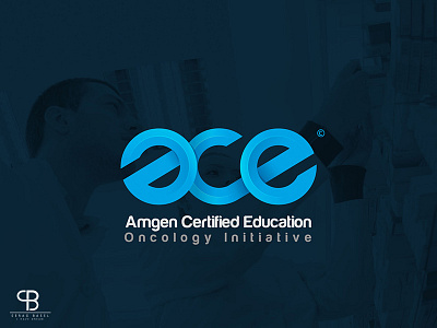 amgen certified education ace amgen basel blue brand certified creative education id logo serag سراج