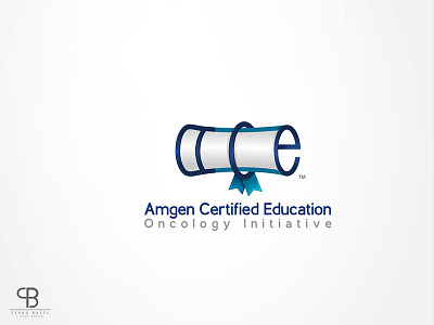 amgen certified education ace amgen basel blue brand certified creative education id logo serag سراج