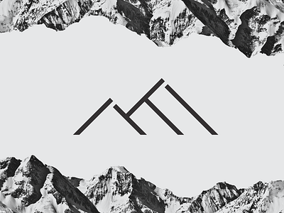 Ikychata architecture branding design identity logo mark mountains personal simple studio