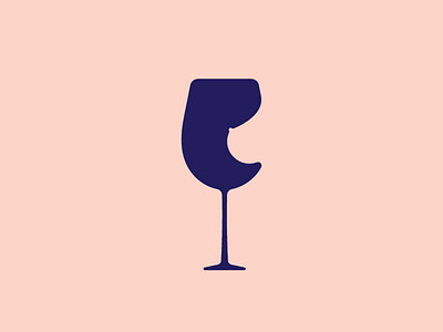 Wine bar bar boob cleavage girl logo mark night odessa pink purple silhouette wine