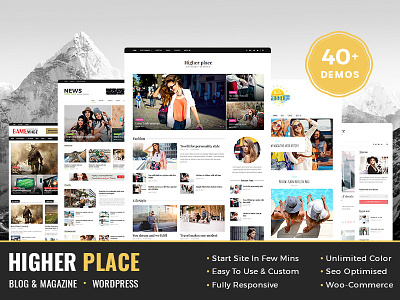 Higher Place - Multi-Purpose Blog & Magazine WordPress Theme