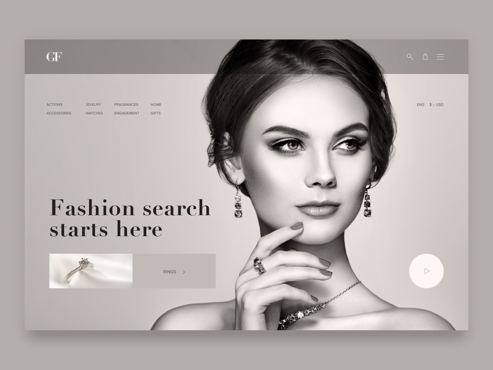 Fashion brand site concept by Aleksandra Nekrasova on Dribbble