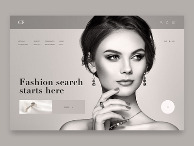 Fashion brand site concept concept design fashion lending ui ux web
