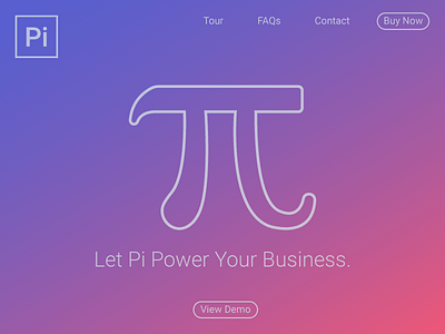 Daily UI #03: Landing Page (Above the Fold) dailyui landing page pi product ui