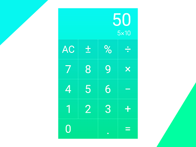 Daily UI #04: Calculator calculator dailyui gradient math ui