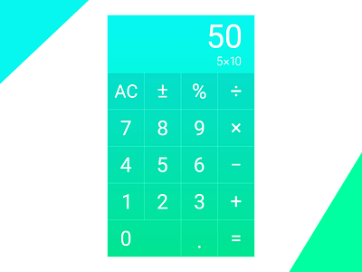 Daily UI #04: Calculator