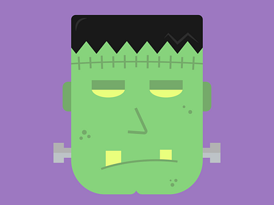 Frankenstein Illustration design flat art frankenstein halloween illustration monster