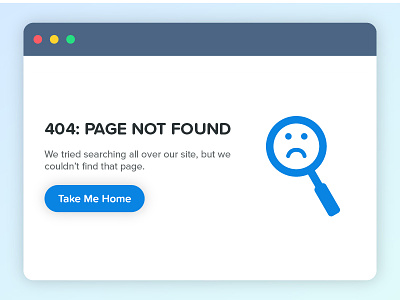 Daily UI #08: 404 Page 404 dailyui error page not found ui