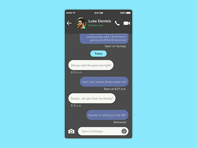Daily UI #13: Direct Messaging