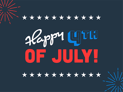 Happy Fourth of July! 4th of july america fourth of july holiday independence typography