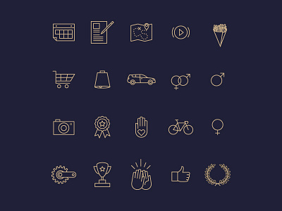 Icons bike icons