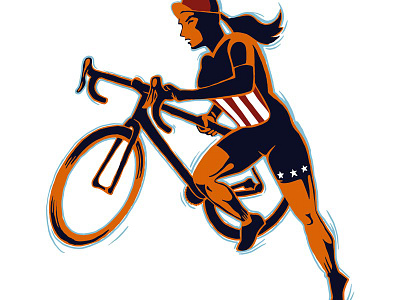 Waterloo World Cup Illustration athlete bikes cx cyclocross illustration sports trek