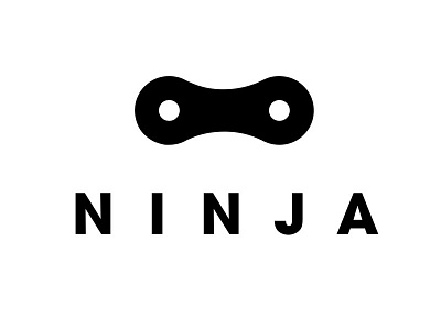 Ninja Logo bicycle bike chain chain link logo ninja