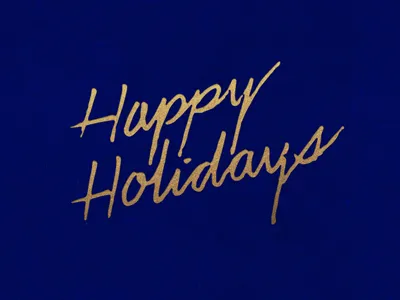 Happy Holidays gold handlettering happyholidays holidays lettering