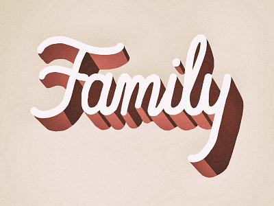Family <3 family handlettering
