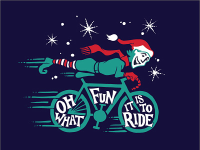 2018 Holidays Shirt Graphic bicycle cycling elf holiday holidays