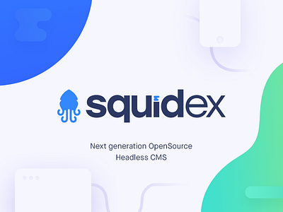 Squidex Brand asp blue branding cms dashboard headless logo minimal modern squid
