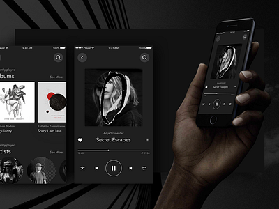 Music Player app design music ui ux