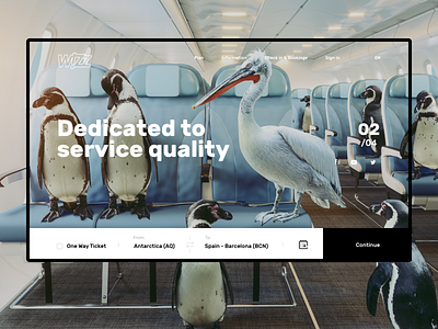 Wizz Air Concept design typography ui ux web website