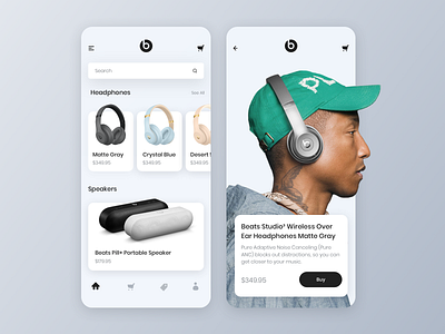 Beats concept design app design music ui ux