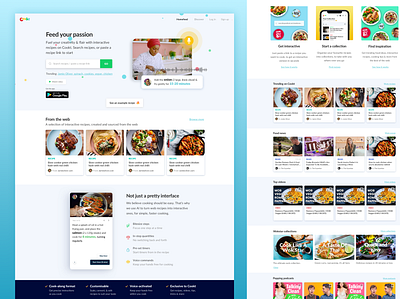 Cookt- Homepage update 2019 app bot chat chatbot chef cook cookbook cooking cookt food food and drink food app foodies recipe recipes webdesign website