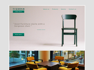 furniture store webpage design branding chairs design furniture website interface ui ux web website design