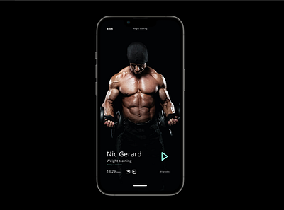Fitness iOS App interface Design elements design fitness interface ios mockup ui ux