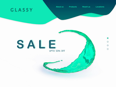 GLASSY 2d 3d branding design logo typography ui ux web