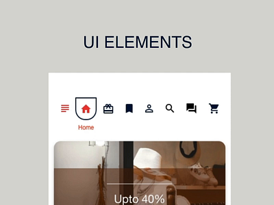 UI elements for a shopping app animation app appdesign design icon micro interaction prototype ui