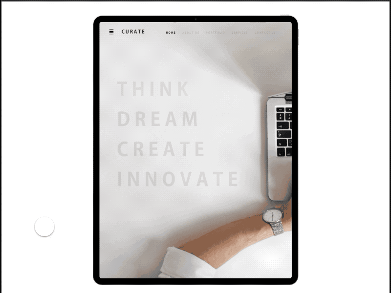 curate 1 animation design design app elements interface ipadpro responsive design ui ux