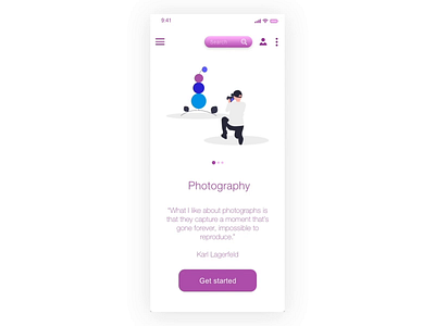 Startup page UI animation app design illustration ui ux vector