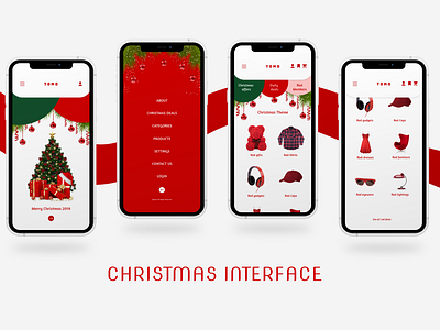 christmas theme user interface