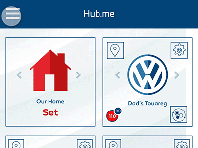 Smart Home Animation Side Menu pop up animation app design ui ux
